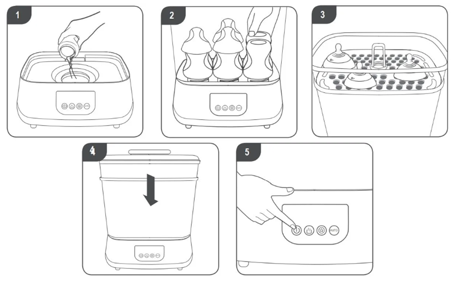 Advanced Steri-Dryer Electric Steriliser | Tommee Tippee